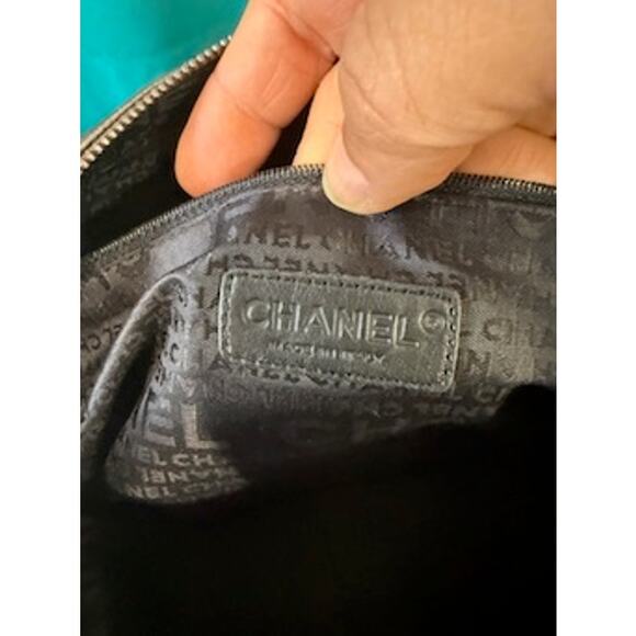 CHANEL CHOCOLATE BAR BOSTON BAG PEWTER*Hologram*COA CARD & ENTRUPY*DUST BAG - Picture 11 of 16